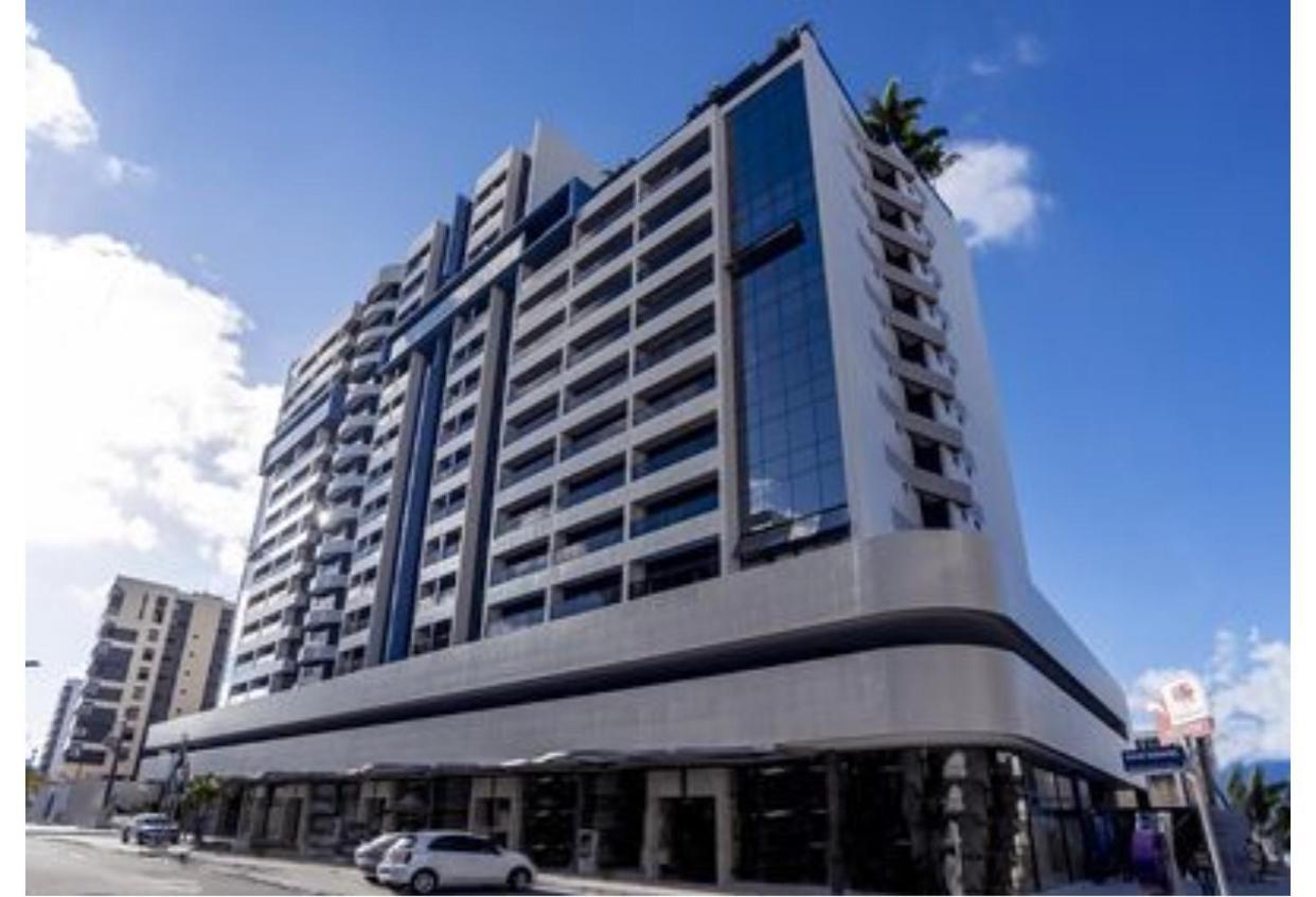 LUXO 1406 - Quarto e Sala com Varanda Frente Mar Ponta Verde Maceió Exterior foto