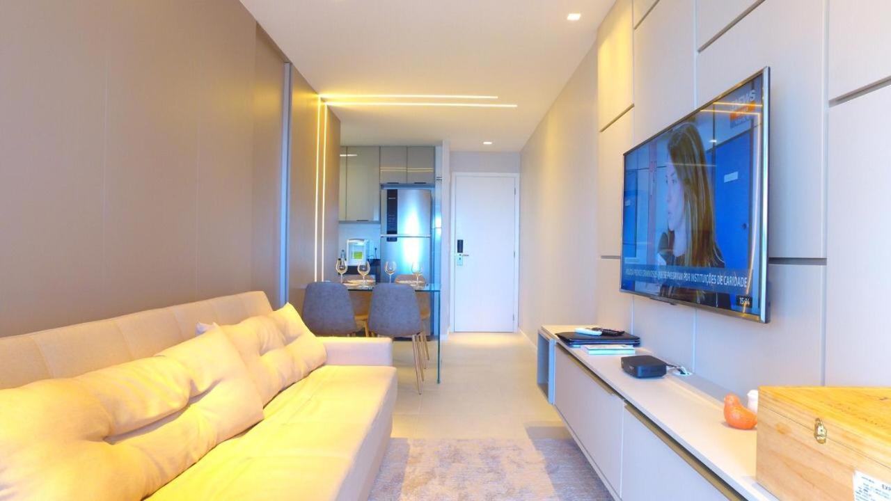 LUXO 1406 - Quarto e Sala com Varanda Frente Mar Ponta Verde Maceió Exterior foto