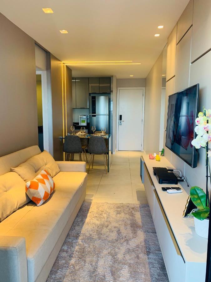 LUXO 1406 - Quarto e Sala com Varanda Frente Mar Ponta Verde Maceió Exterior foto