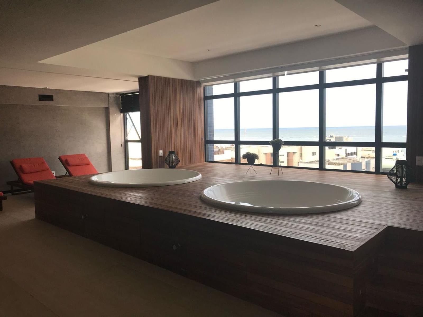 LUXO 1406 - Quarto e Sala com Varanda Frente Mar Ponta Verde Maceió Exterior foto